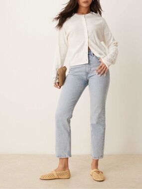 Abercrombie & Fitch The Ankle Straight Ultra High Rise Jeans 29 / 8 Long